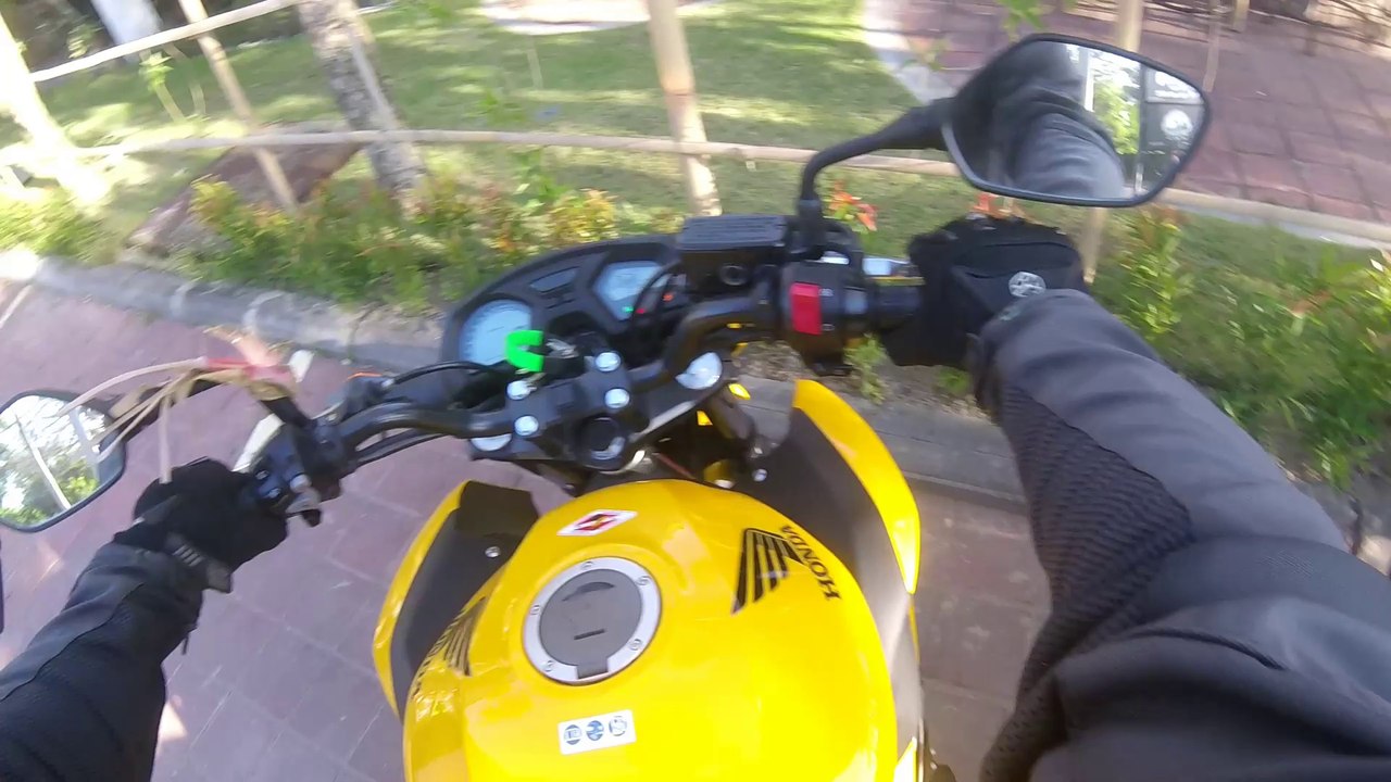 Honda CB 650F test drive Indonesia Bali