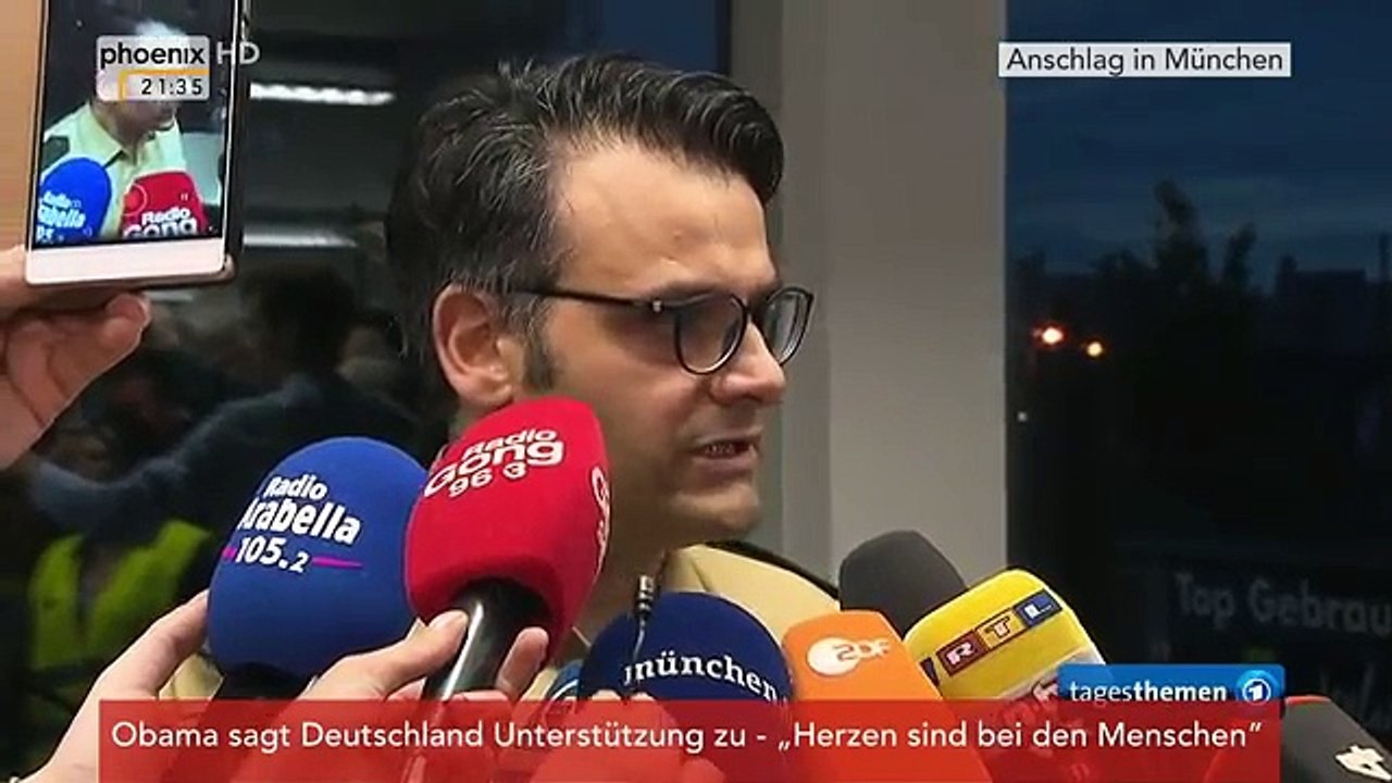 Schießerei in München_ Erstes Statement des Pressesprechers der Polizei am 22.07.2016