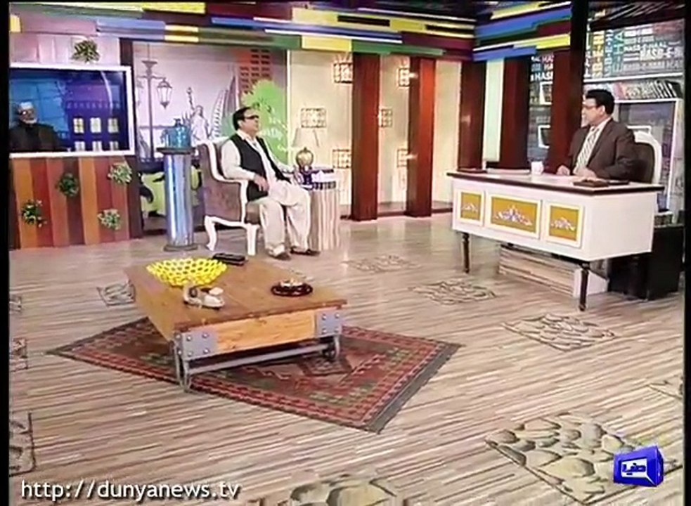 Shujaat Hussain & Tahir-ul-Qadri in Hasb e haal - Ch Shujaat Teases and Makes Fun of Tahir ul Qadri Part 2