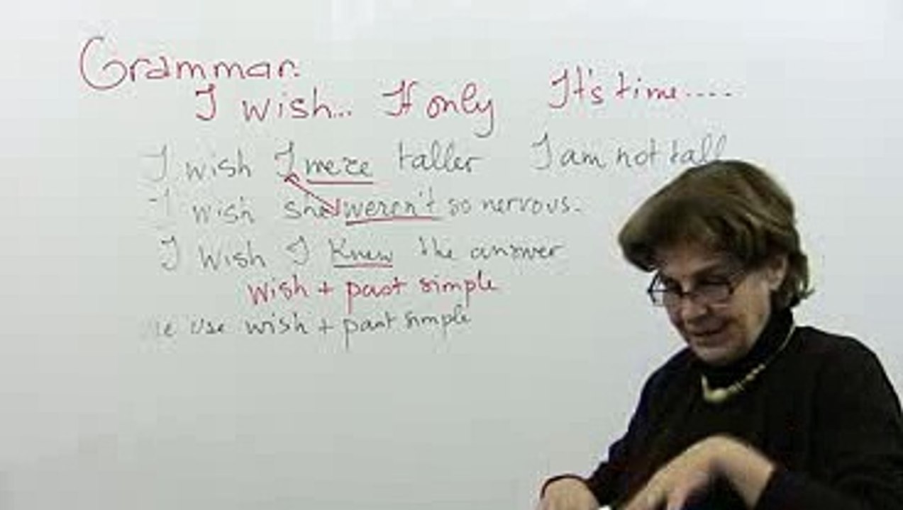 Grammar  I wish I were 1