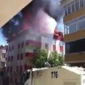 Gazi Mahallesi'ndeki yangına TOMA müdahalesi