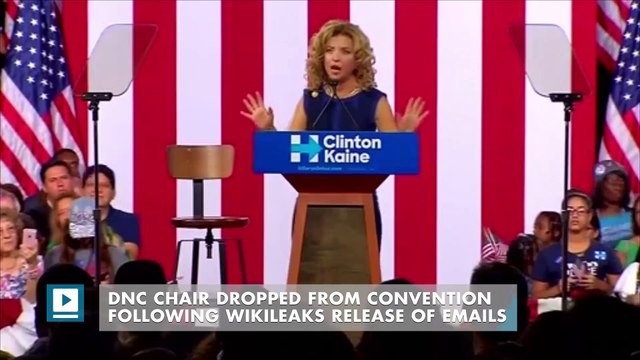 DNC chair dropped from convention following Wikileaks release of emails