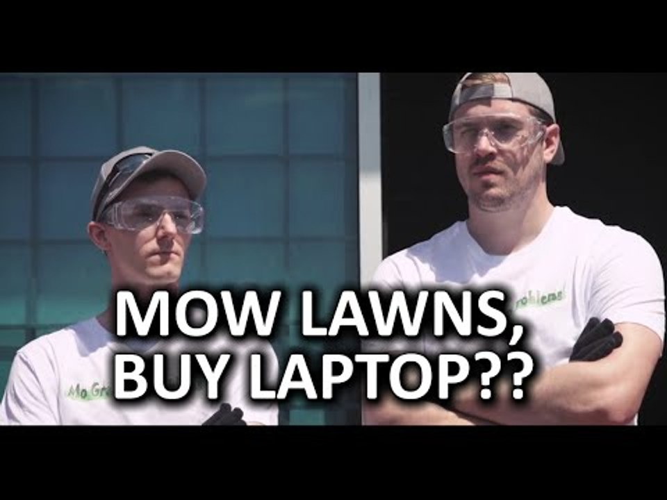 Summer Job Mowing Lawns - Can you Earn a Laptop?