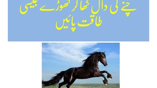 Chanay Ki Dal Kha Kr Ghode (Horse) Jaisi Taqat Paen