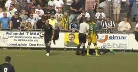 Den Haag-Karabükspor Maçında Abdullah Öcalan Pankartı Açıldı