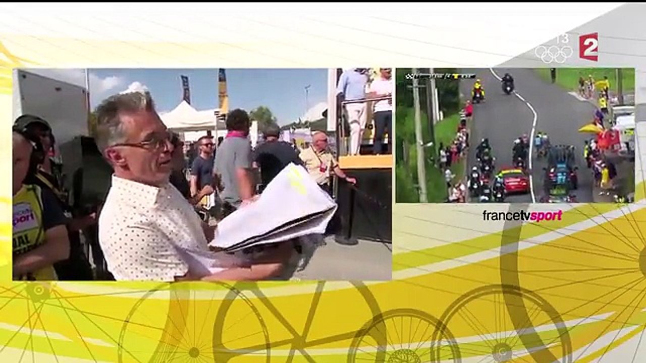 Tour de France : L'hommage de France 2 à Gérard Holtz en plein direct