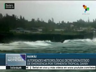 Estado de emergencia en Hawai por la tormenta tropical Darby