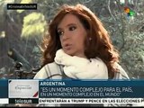 Argentina: Cristina Fdez. critica negociación con los fondos buitres