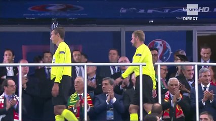 Finale euro 2016: Portugal-France:1-0 , Hollande , Valls , Le-Graet ne serrent pas la main des arbitres
