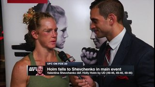 Holly Holm Post Fight Interview - Emotional Talks