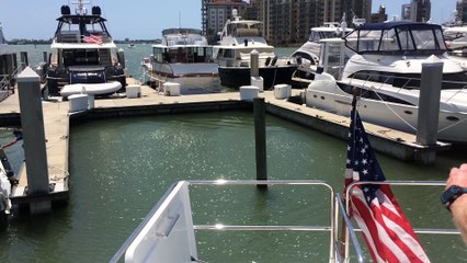 Beneteau Swift Trawler 30 View From Flying Bridge While Docking