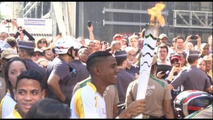 La llama olímpica llega a Sao Paulo