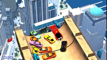 Plow Color Cars Cartoon Party with Spiderman Cartoon for Kids with Funny Nursery Rhymes Song (1)