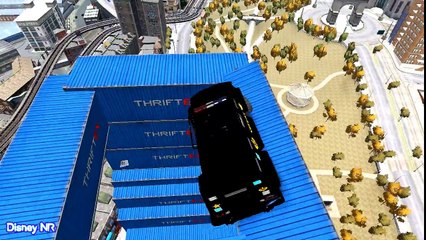 Policeman Spiderman Cartoon on Police Car and Nursery Rhymes Songs for Kids