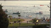 Zonguldak Ereğli'de Balıkçı Teknelerinden Demokrasi Nöbetine Destek