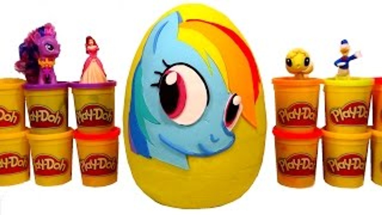 Oyun Hamuru ile Dev My Little Pony Sürpriz Yumurta - MLP, LPS Oyuncakları, Minion