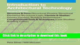 Read Introduction to Architectural Technology, 2nd Edition  Ebook Free