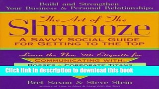 Read Books The Art of The Shmooze ebook textbooks