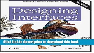 Read Designing Interfaces  Ebook Free