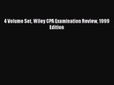 READ book  4 Volume Set Wiley CPA Examination Review 1999 Edition  Full Free