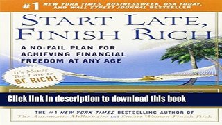 Read Books Start Late, Finish Rich: A No-Fail Plan for Achieving Financial Freedom at Any Age