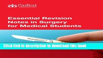 Download Essential Revision Notes in Surgery for Students Ebook Online