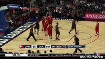 DeAndre Jordan Airballs a Free Throw, Bench Laughs  USA vs China  2016 USA Basketball Showcase