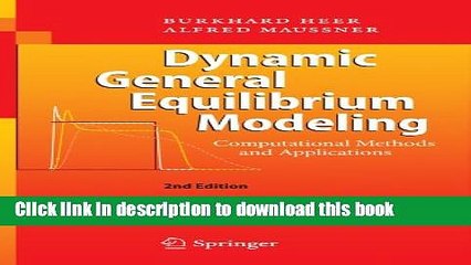 Read Books Dynamic General Equilibrium Modeling: Computational Methods and Applications ebook