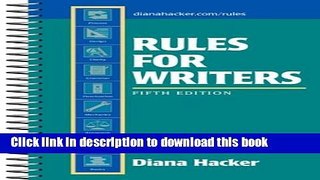 Read Book Rules for Writers, 5th Edition E-Book Free