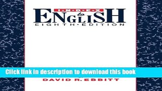 Read Index to English E-Book Free