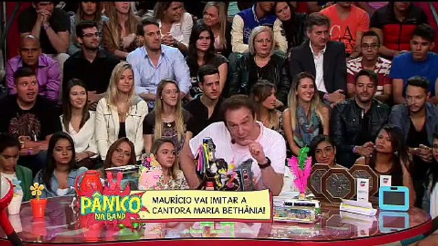 O humorista argentino Maurício Iorta interpretou a cantora brasileira Maria Bethânia