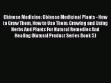 Read Chinese Medicine: Chinese Medicinal Plants - How to Grow Them How to Use Them: Growing