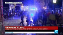 Germany: 27-year-old Syrian man detonates his explosive device outside music festival, injuring 12