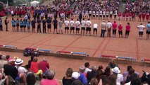 Hommages lors de la présentation des finales, Sport Boules, France Quadrettes et Triples, l'Arbresle 2016