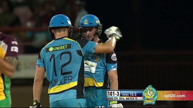 CPL 2016 Match 13 Guyana Amazon Warriors vs St Lucia Zouks Highlights.