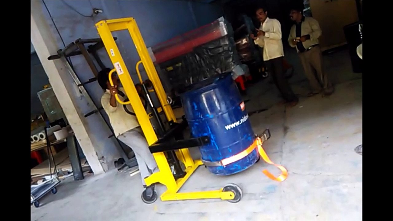 Manual Drum Stacker Tilter With Belt | Drum Handling Equipment In India
