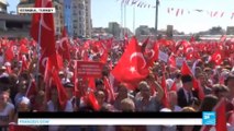 Turkey protest: thousands join cross-party rally against failed coup