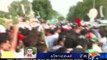 PTI workers fighting each other outside NAB office Islamabad