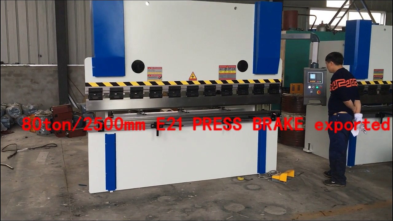 80T2500 NC Hydraulic Bending machine , Hydraulic sheet metal bending machine 2.5m