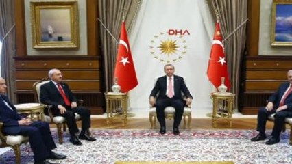 2-Cumhurbaşkanı Erdoğan, Kılıçdaroğlu ve Bahçeli ile Görüştü