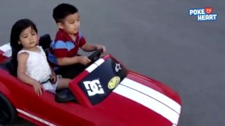 Sweet Kids Cruising in A Toy Car Daily Heart Beat