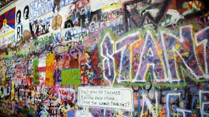 Prague Mala Strana, mur John Lennon