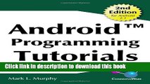 Download Android Programming Tutorials, 2nd Edition PDF Online