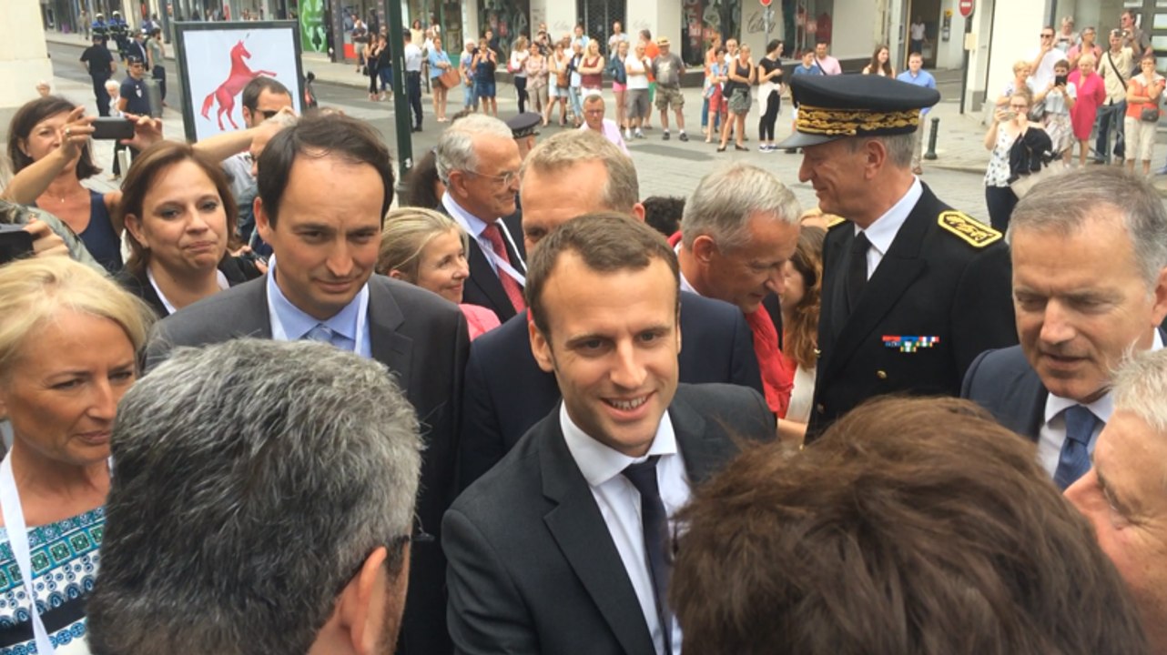 Déplacement d'Emmanuel Macron