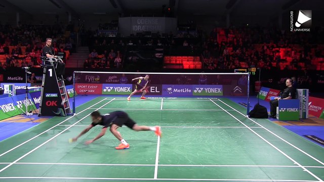 Amazing rally by Lee Chong Wei & Wei Nan [Denmark Open 2015]