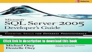 Read Microsoft SQL Server 2005 Developer s Guide  Ebook Free
