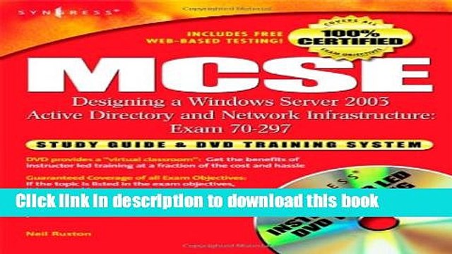 Read MCSE Designing a Windows Server 2003 Active Directory Network Infrastructure: Exam 70-297