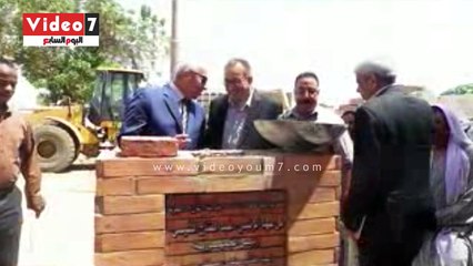 نائب وزير الإسكان ومحافظ أسوان يضعان حجر الأساس لتطوير "ربع الخراب"