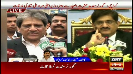Murad Ali Shah calls on Governor Sindh