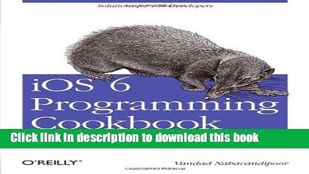 Read iOS 6 Programming Cookbook Ebook Free